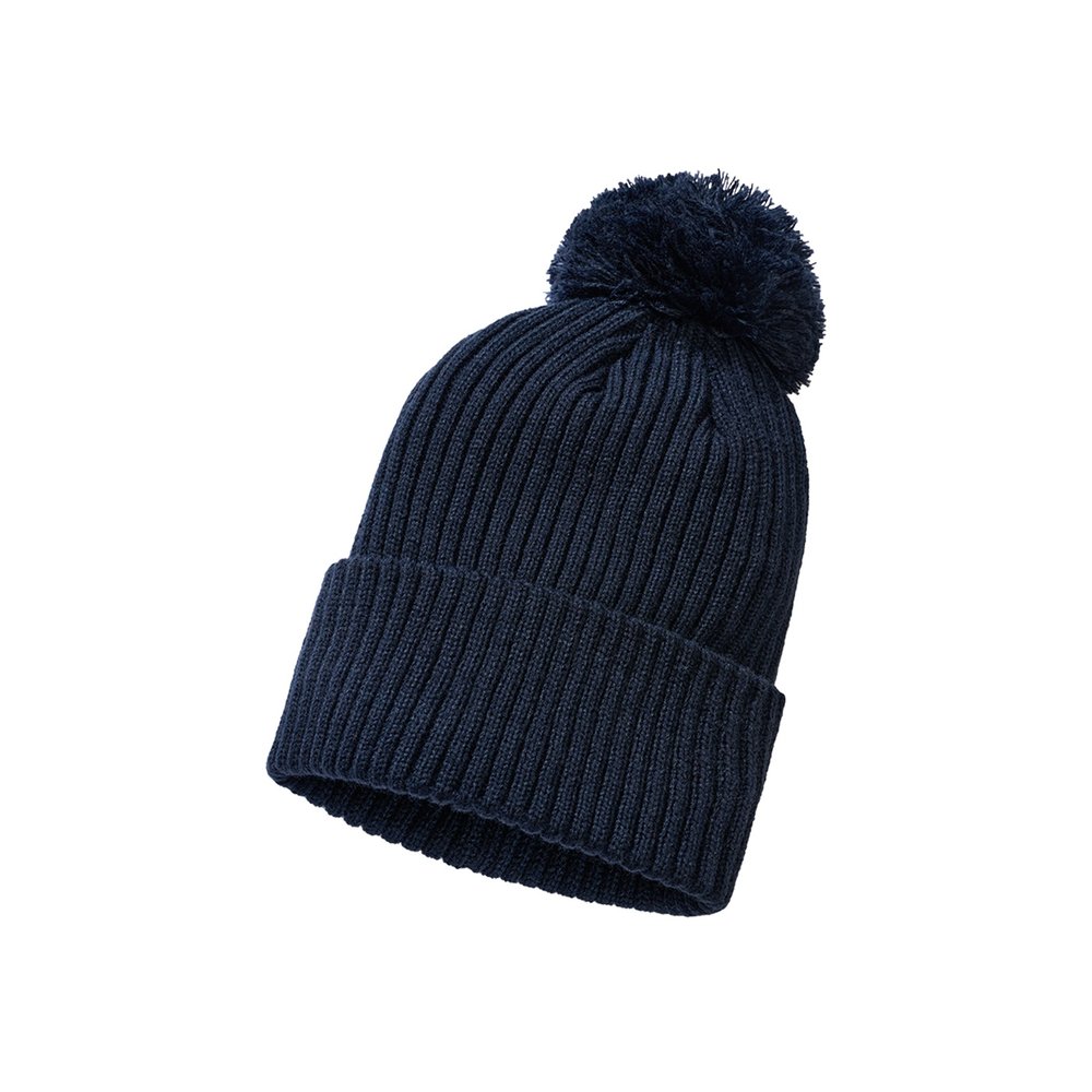 Brandit - Bobble Hat Pompon Bonnet - Bleu foncé